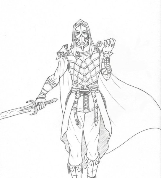 Раскраска скайрим