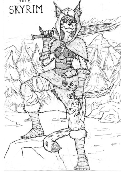 Скайрим рисунки