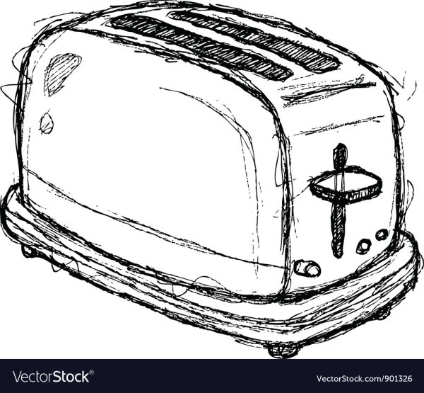 Раскраска тостер