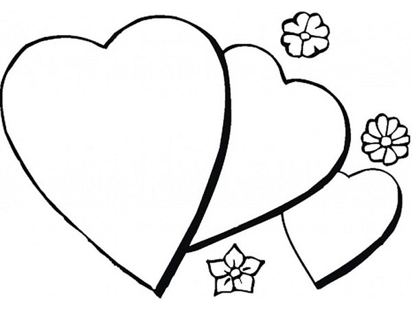 Раскраска сердечко