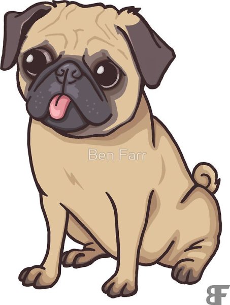 Мопс мультяшная