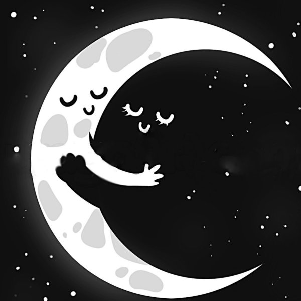 Луна рисунок