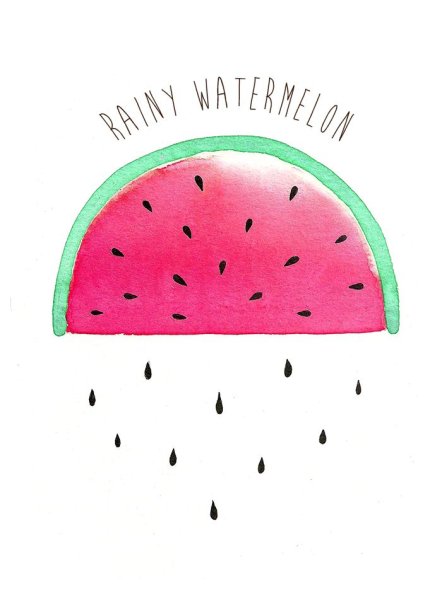 Арбуз для срисовки