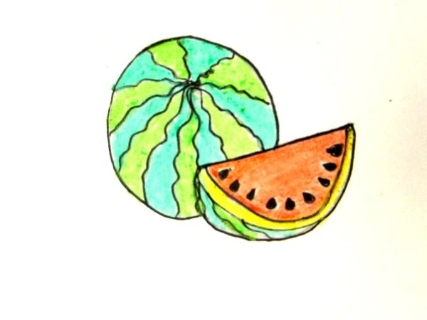 Рисование Арбуз