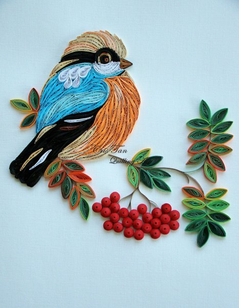 Птичка из квиллинга