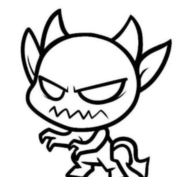 Раскраска демон