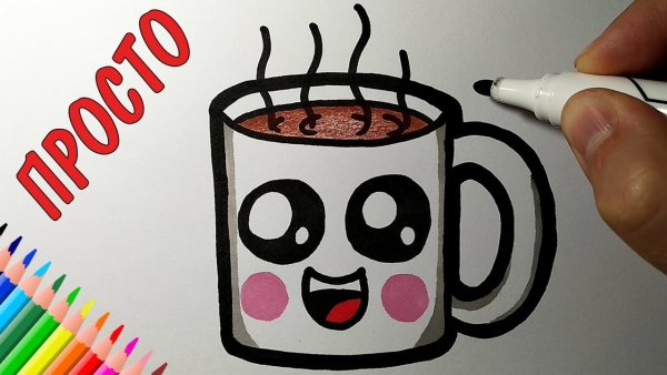 Лёгкие рисунки для срисовки для начинающих фломастерами