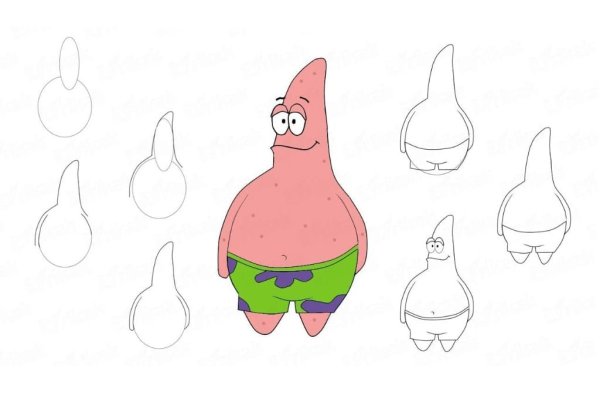 Патрик рисунок карандашом