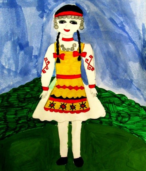 Рисование национальные костюмы