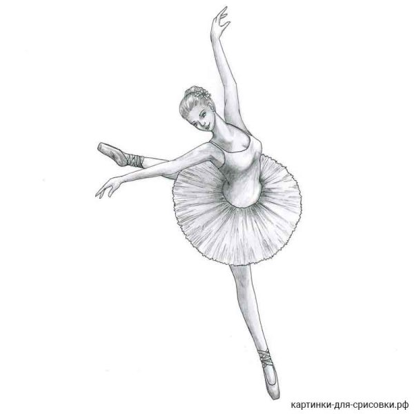 Балерина рисунок карандашом для срисовки