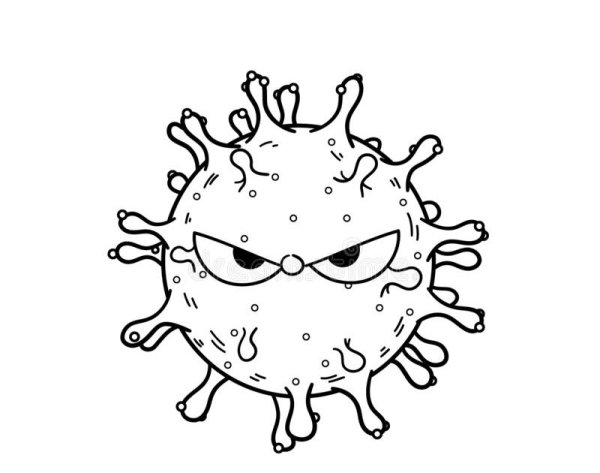 Раскраски микробы и вирусы