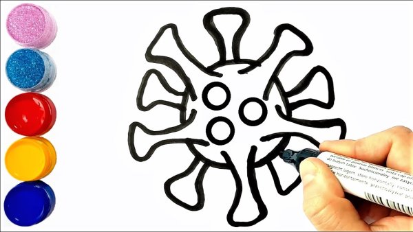Как нарисовать коронавирус