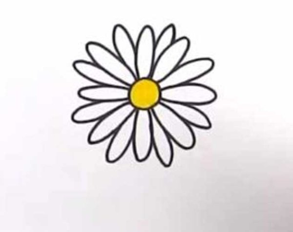 Нарисовать ромашку