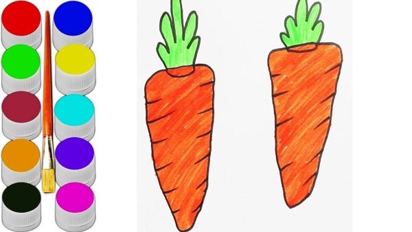 Морковь для рисования