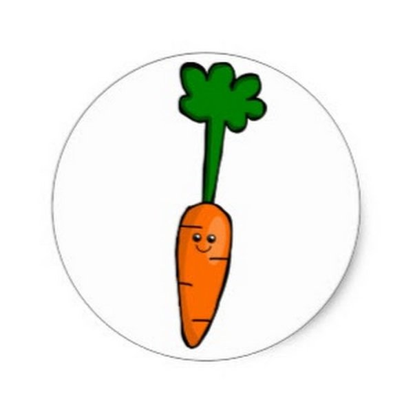 Морковка срисовать легко