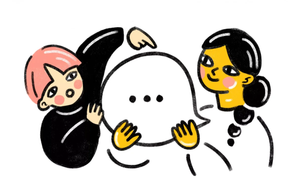 Разговор двух человечков