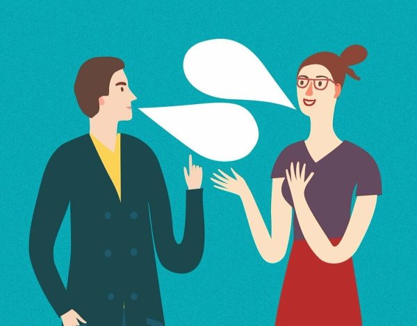 Вербальное общение иллюстрации