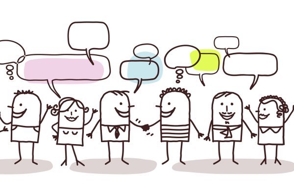 Разговор людей Графика