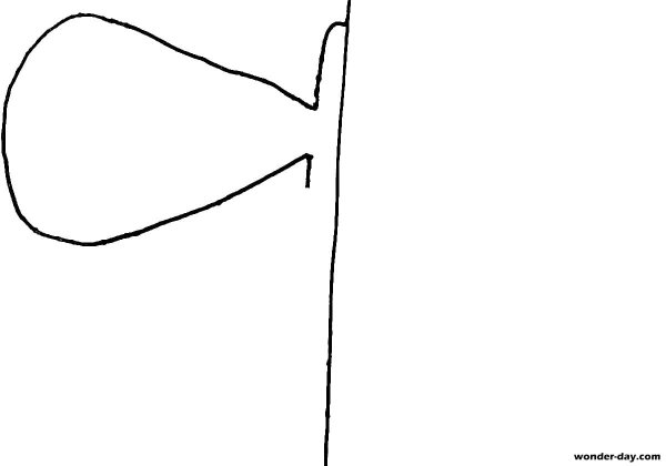 Сиреноголовый рисунок лёгкий