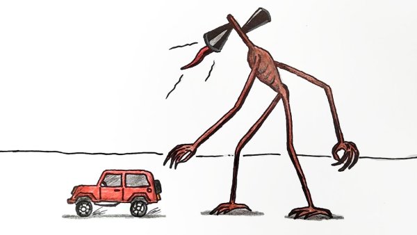 Сиреноголовый набросок