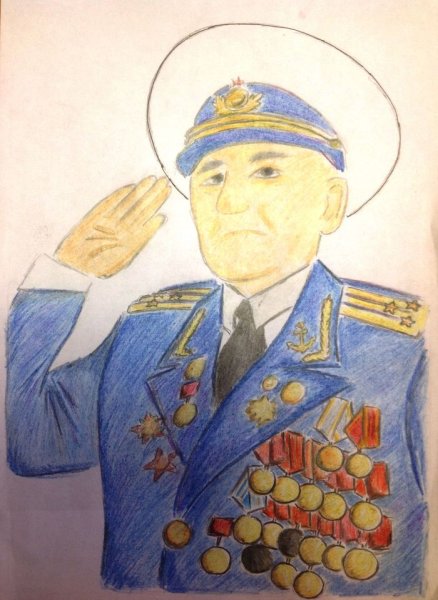 Рисунок на тему ветераны
