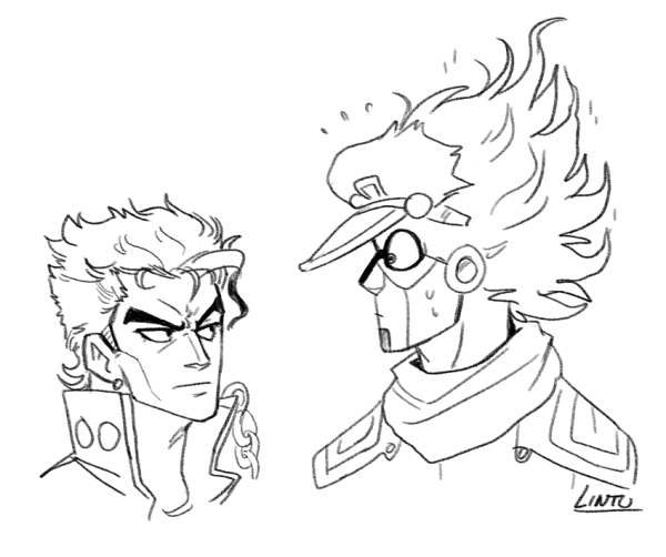 Стар платинум Джоджо рисунок