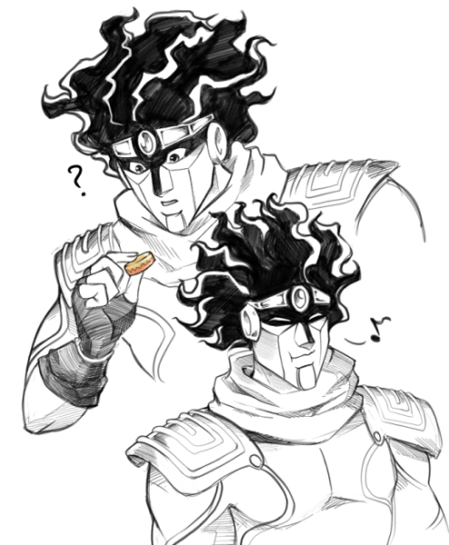 Стар платинум рисунок поэтапно