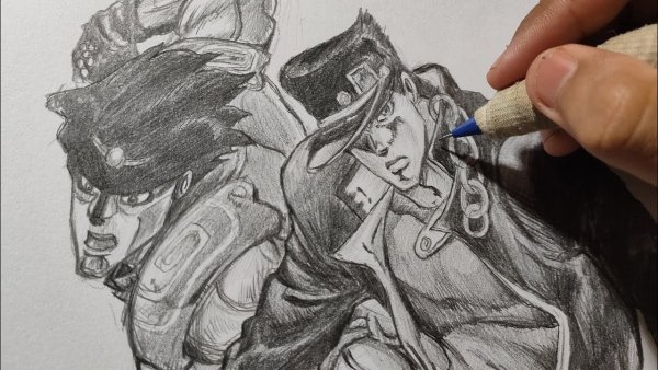 Star Platinum срисовать