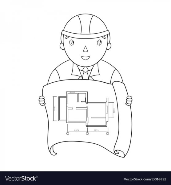 Инженер рисунок карандашом