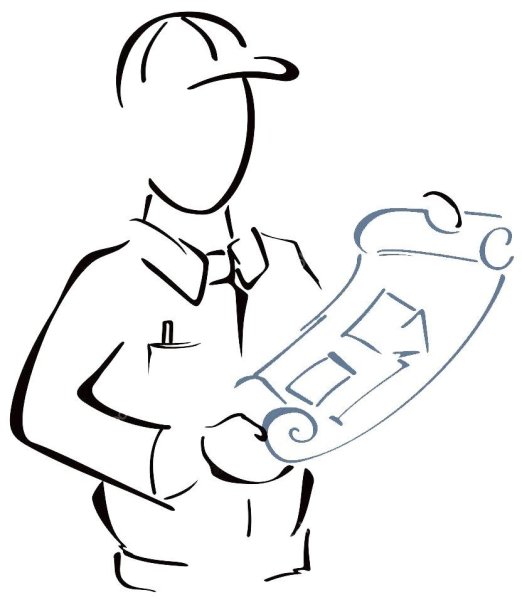 Инженер трафарет