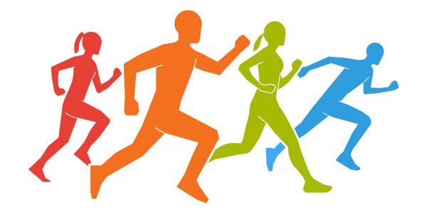 Легкоатлетическая эстафета логотип