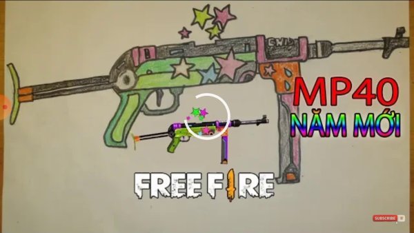 Нарисовать оружие из фри фаер