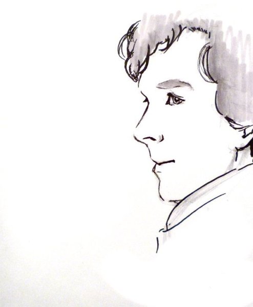 Шерлок Холмс для срисовки