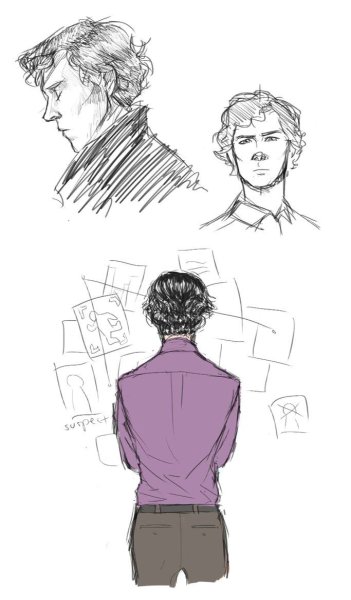 Шерлок Холмс для срисовки