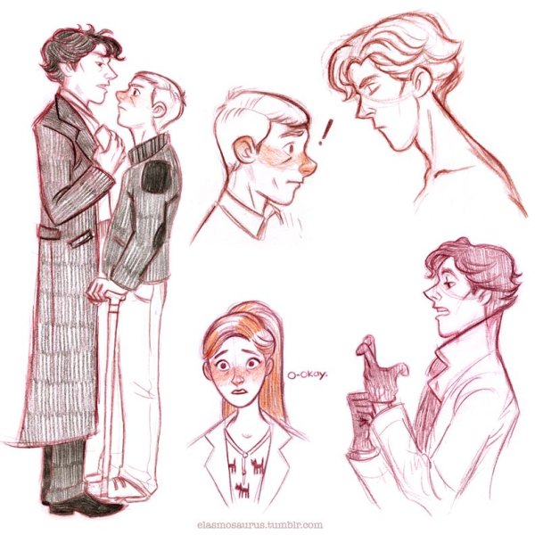 Набросок Бенедикт Камбербэтч