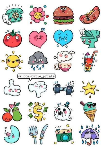 Наклейки рисовать