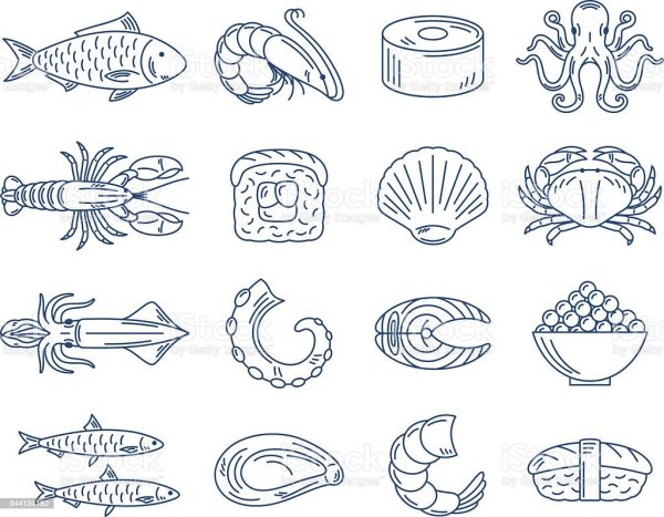 Рыба и морепродукты иконка