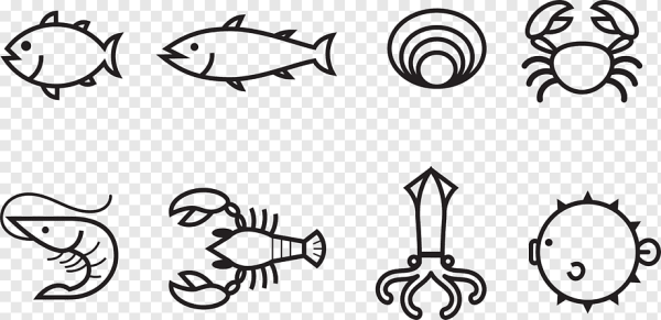 Пиктограмма морепродукты