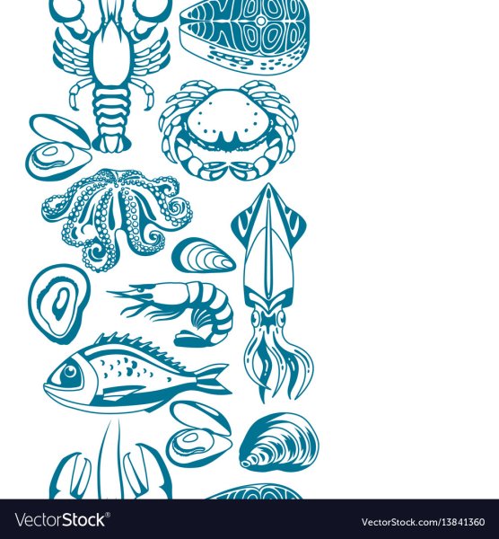 Рыба морепродукты паттерн