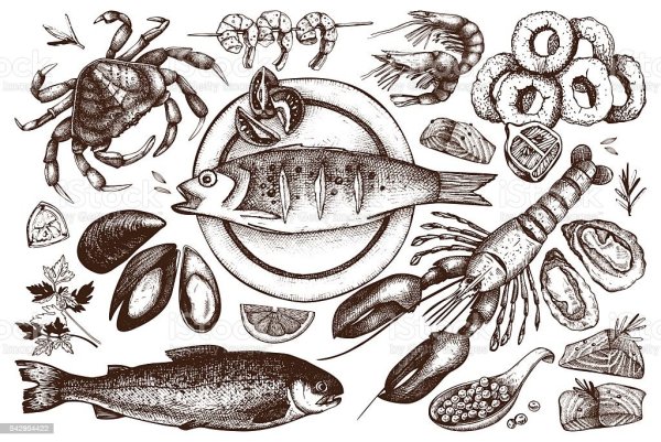 Морепродукты эскиз