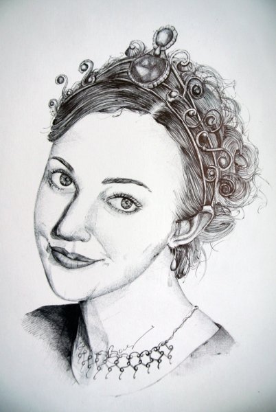 Хюррем Султан карандашом