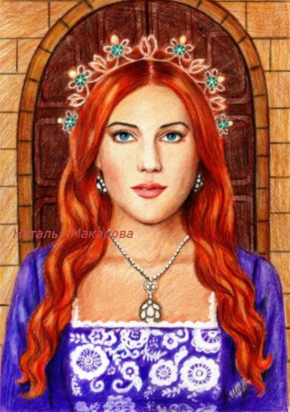 Хюррем Султан карандашом