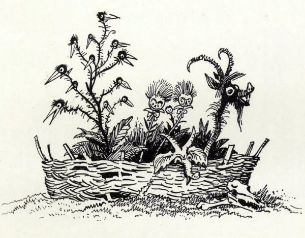 Иллюстрация к сказке Заколдованное место Гоголь