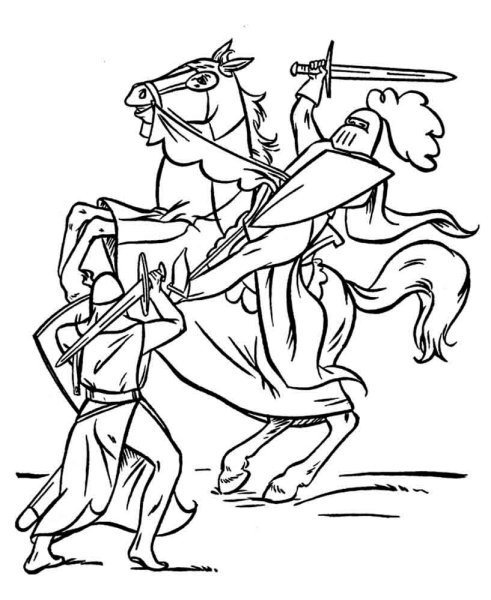 Куликовская битва рисунок