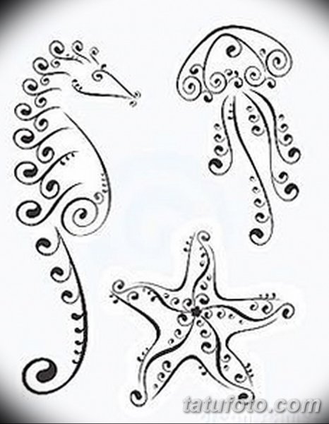 Нарисовать морского коня