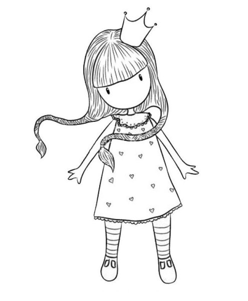 Gorjuss куклы раскраски