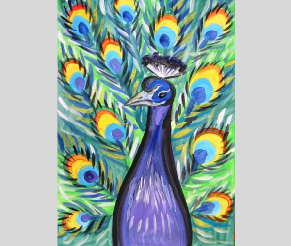 Нарисовать павлина