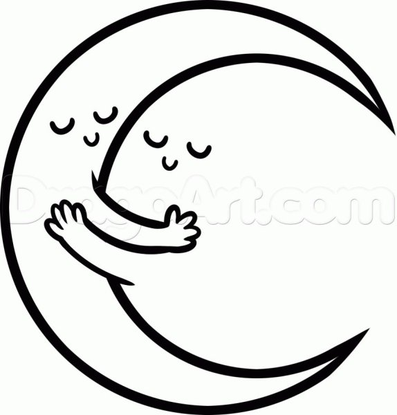 Месяц для срисовки