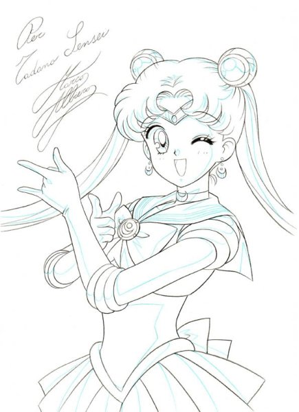 Расскраска аниме Сейлор Мун