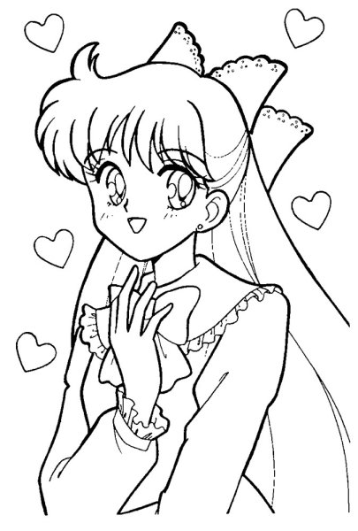 Сейлормун карандашом для срисовки